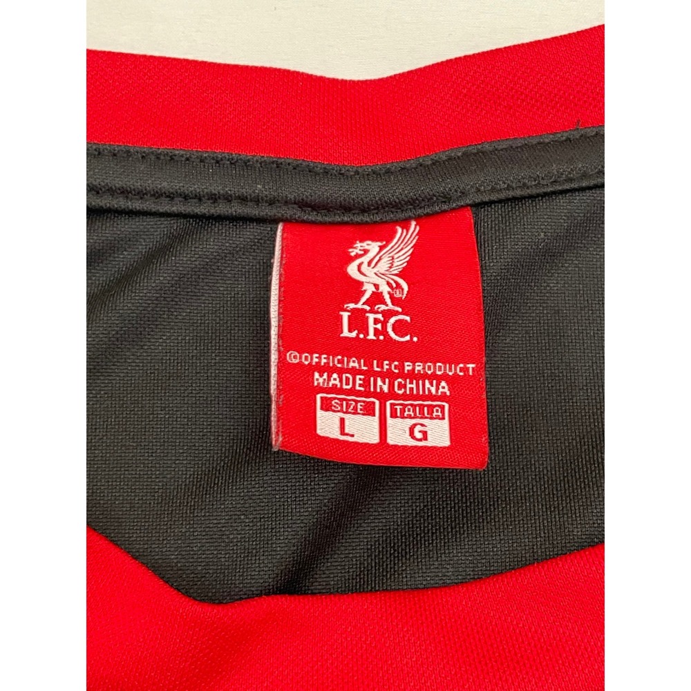 Liverpool FC Soccer Jersey Mens Large Black Grey Icon Sports Group LFC Shirt - Picture 4 of 7